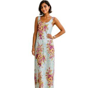 The Pyramid Collection Floral Maxi Dress M Fairycore Chic